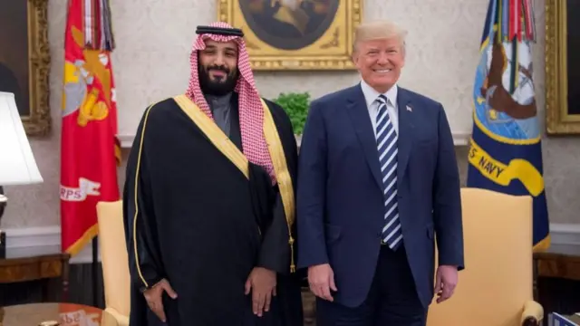 Muhammed bin Selman ve Trump