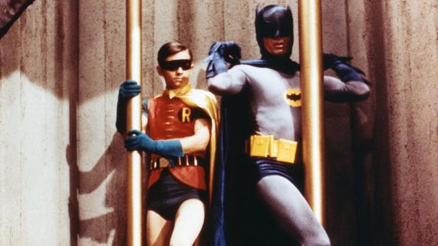 Adam West como Batman y Burt Ward como Robin.