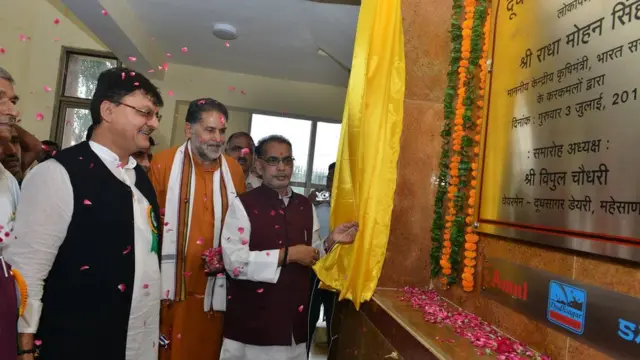 કેન્દ્રીય મંત્રી રાધા મોહન સિંહ સાથે વિપુલ ચૌધરી