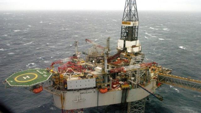 Нефтяная платформа у берегов Шотландии