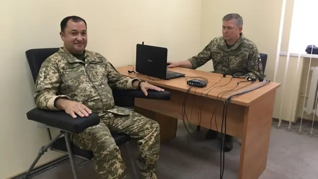 Кімната, де проходять поліграф службовці Міноборони та Генштабу.