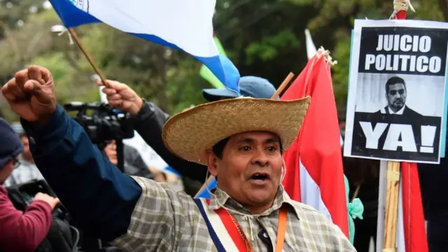 Protesta contra el acuerdo.