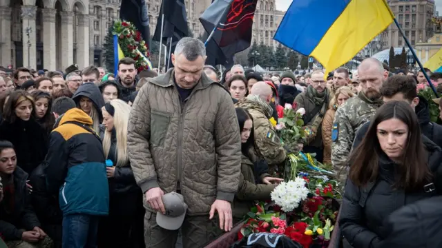 Кличко на похороні Да Вінчі