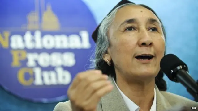 શિનઝિયાંગ પ્રાંતની શરણાર્થી વીગર મુસલમાન નેતા રાબિયા કાદિર