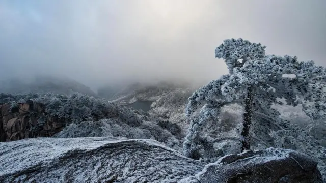 Хуаншань зимой