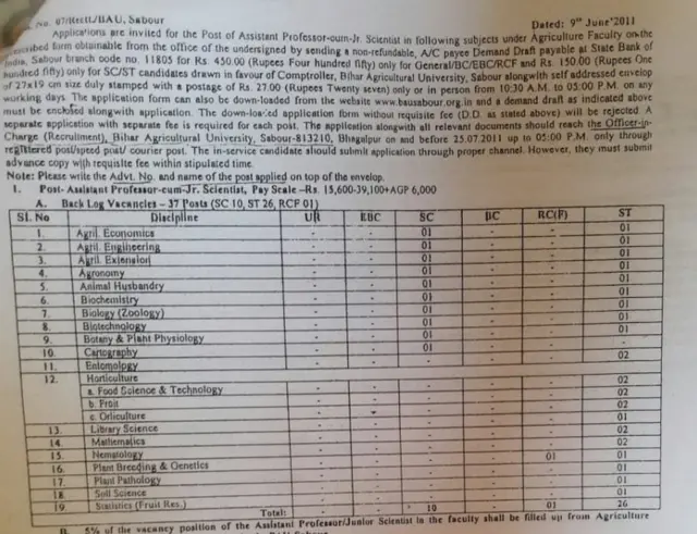 नौकरी का विज्ञापन