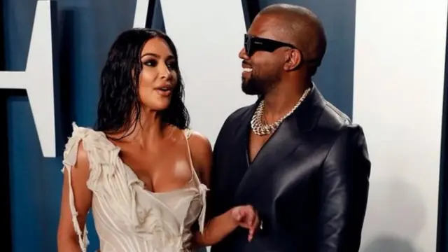 Kanye West na mkewe Kim Kardashian