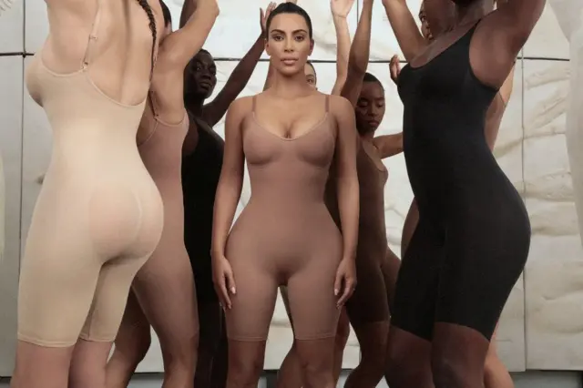 Kim Kardashian dressed in bodysuits