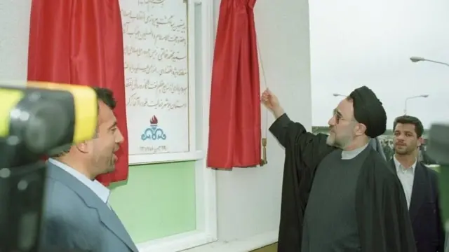 محمد خاتمی در مراسم افتتاح فاز یک پارس جنوبی