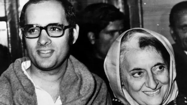 संजय गांधी और इंदिरा गांधी