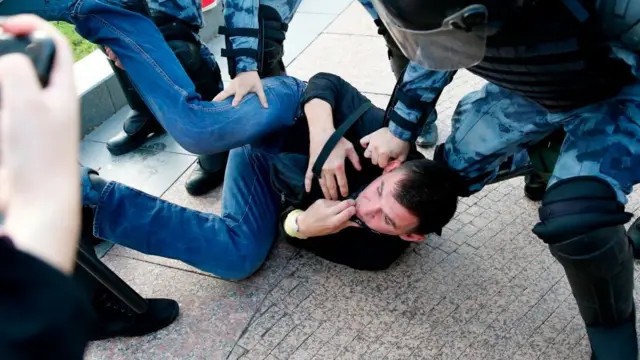 Акция протеста в Москве