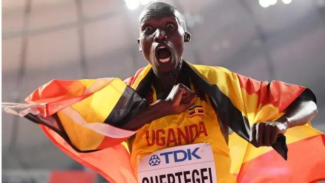 Joshua Cheptegei, le 6 octobre 2019 à Doha