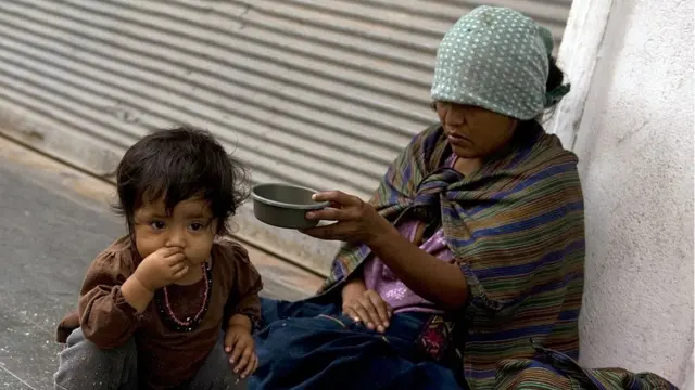 Mendiga en Guatemala