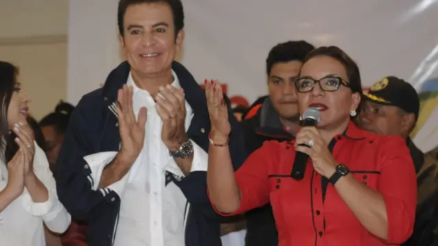 Xiomara Castro y Salvador Nasralla.