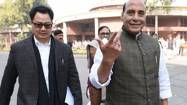 కేంద్ర హోం శాఖ సహాయ మంత్రి రిజిజు, హోం మంత్రి రాజనాథ్ సింగ్