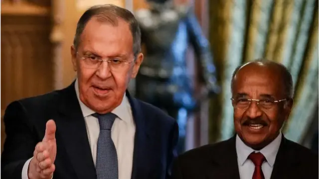 የሩሲያው ውጪ ጉዳይ ሚኒስትር ሰርግዬ ላቭሮቭ እና የኤርትራው አቻቸው