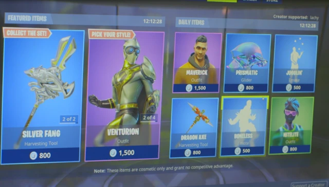 На форумах Fortnite можно приобрести аксессуары и скины
