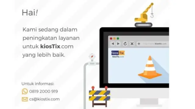 Situs KiosTix sudah tidak dapat diakses sejak akhir pekan lalu.