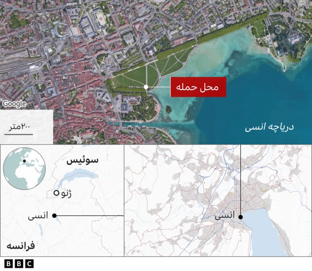 نقشه انسی در فرانسه