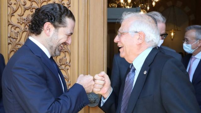 دیدار ژوزپ بورل و سعد حریری در بیروت