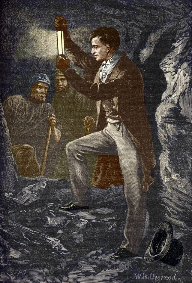 Davy con su lámpara