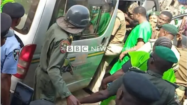 Babatunde ninu asọ alawọ eweko, laarin awọn osisẹ ọgba ẹwọn