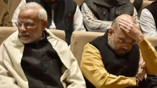 નરેન્દ્ર મોદી તથા અમિત શાહ