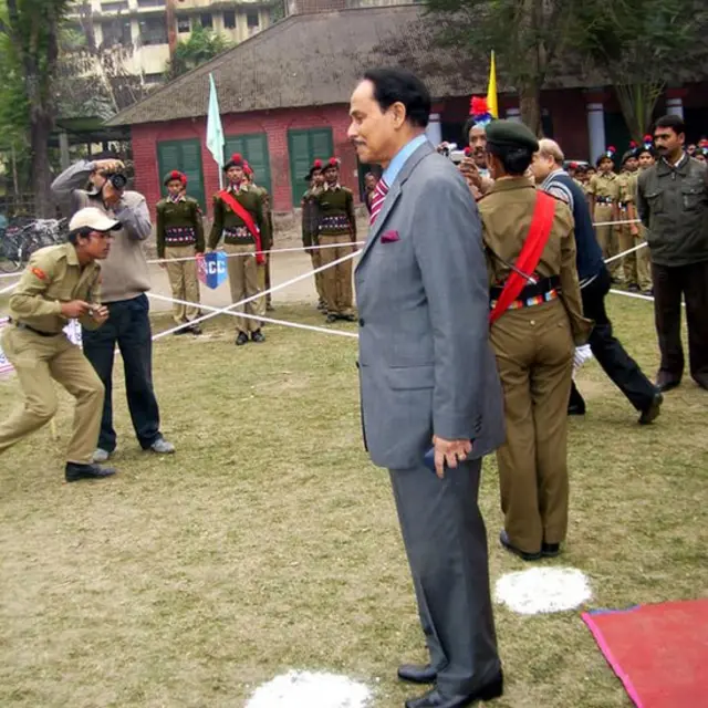 ভারতের মাটিতে এক সংবর্ধনায়