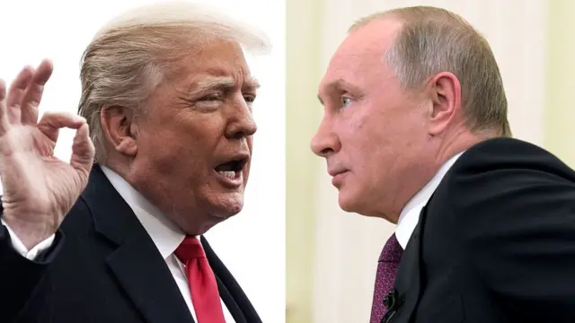 ፕረዚንድት ዶናልድ ትራምፕን ፕረዚደንት ፑቲንን