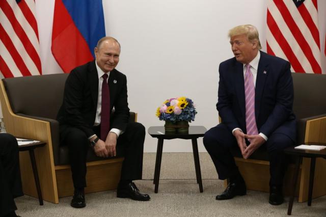 الرئيس الأمريكي دونالد ترامب يلتقي الرئيس الروسي فلاديمير بوتين على هامش قمة العشرين