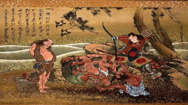 تصوير يعكس جانباً من الحياة في زمن الساموراي.