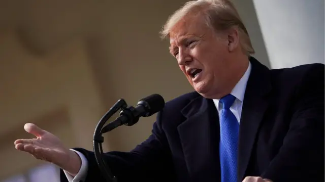 Trump, Beyaz Saray'daki konuşmasında acil durum yetkilerini Meksika sınırına duvar inşa etmek için kullanacağını söyledi.