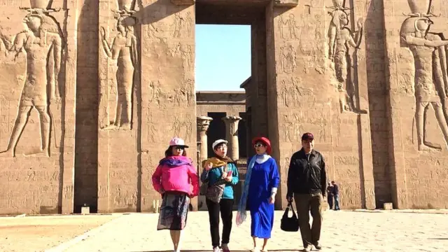 Des touristes chinois