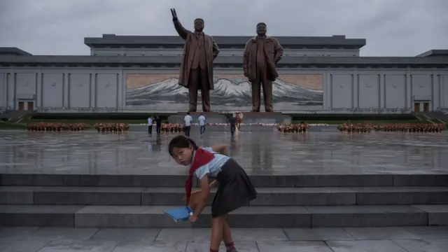 (캡션) 평양 시내