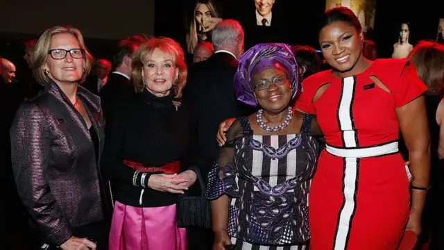 Кэтрин Д. Салливан, Барбара Уолтерс, Нгози Оконджо-Ивеала и Омотола Джаладе Экеинде