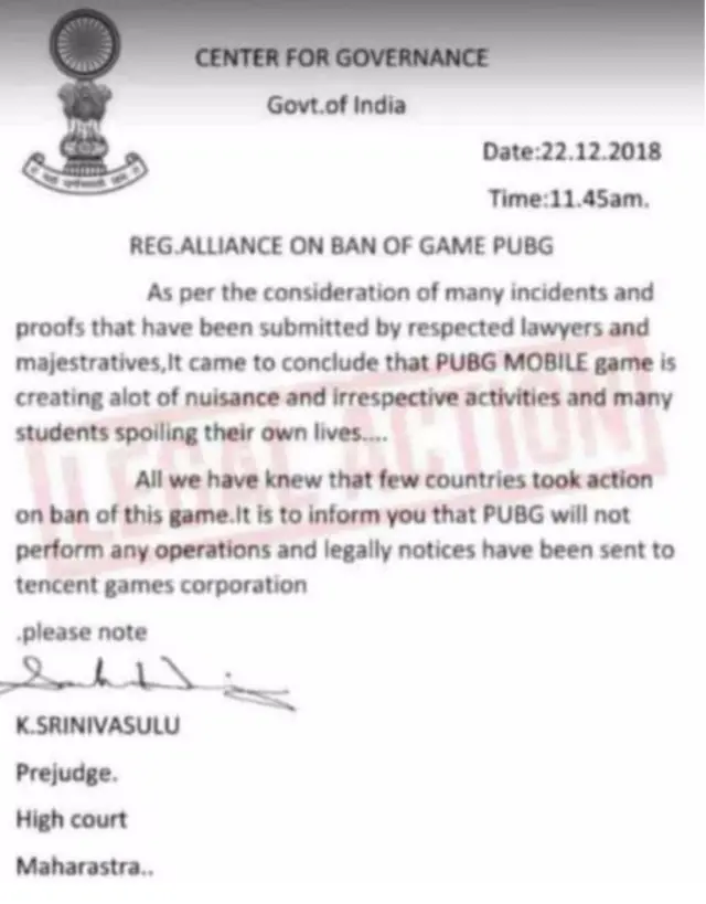 મહારાષ્ટ્ર હાઈકોર્ટની ફેક નોટિસ