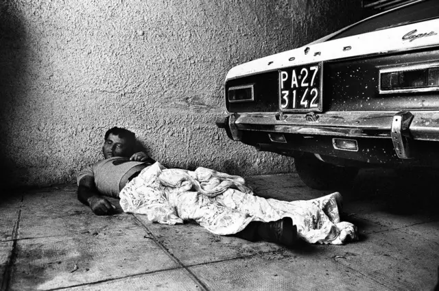 Homicide with a Palermo license plate, Palermo, 1975