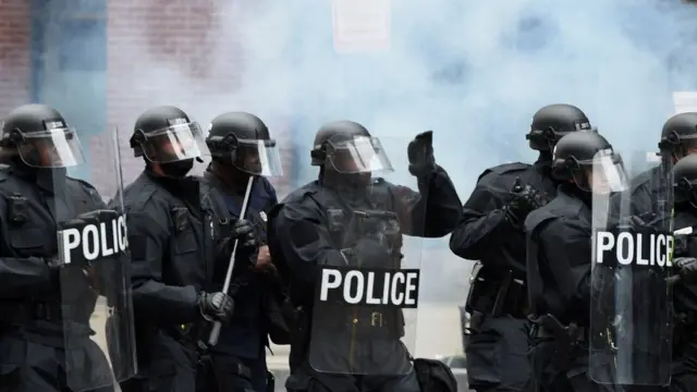 полиция в Вашингтоне во время протестов