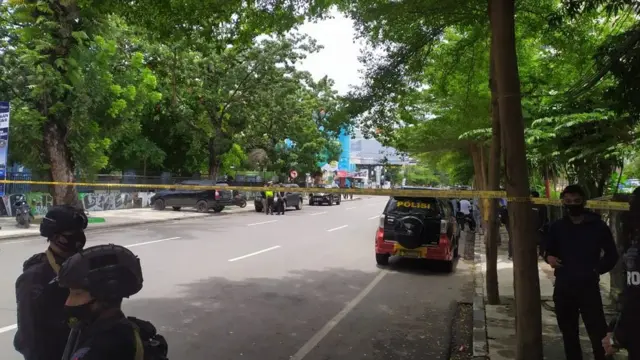 Ledakan terjadi saat ibadah tengah berlangsung.