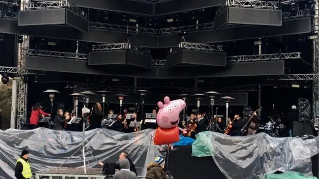 Koncert klasične muzike na platou ispred Narodne Skupštine, Beograd, 1.1.2019.