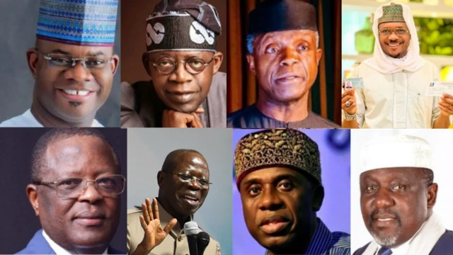 APC Presidential primaries: Bola Tinubu, Yemi Osinbajo, Rotimi Amaechi, Yahaya Bello - Meet APC aspirants wey wan replace Muhammadu Buhari as President
