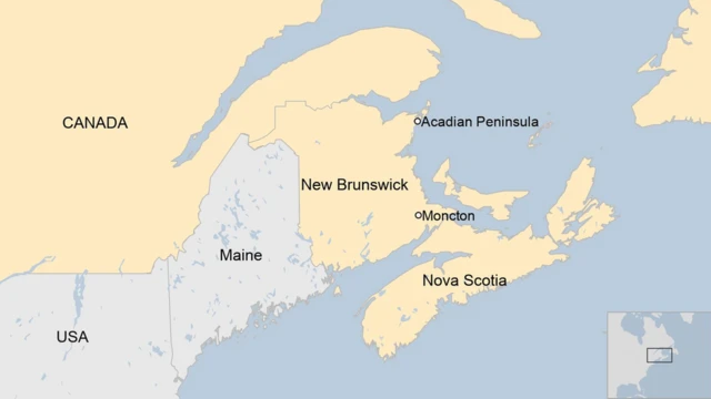 নিউ ব্রান্সউইক এবং আকাডিয়ান উপদ্বীপ
