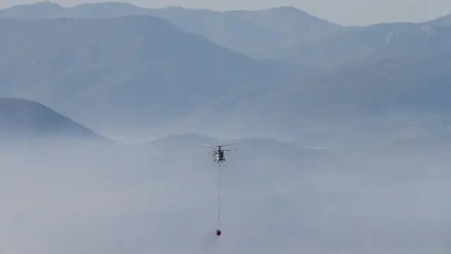 yangın söndürme helikopteri