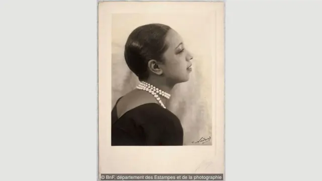 保罗·纳达尔（Paul Nadar）笔下的贝克（Joséphine Baker），大约创作于1930年。