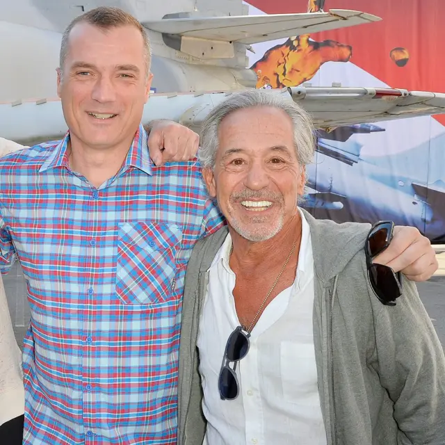 John Leonard (izq) y Todd Hoffman en 2022