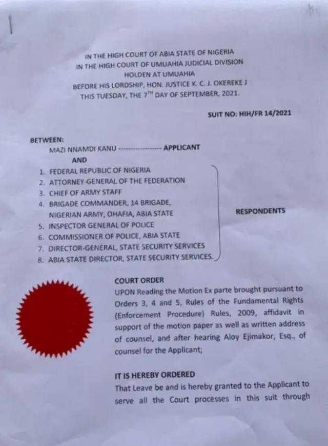 Akwụkwọ a gbara n'ụlọikpe