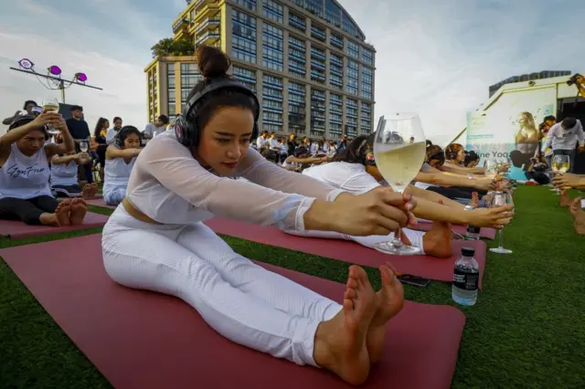 Silent Brew Yoga class in Bangkok