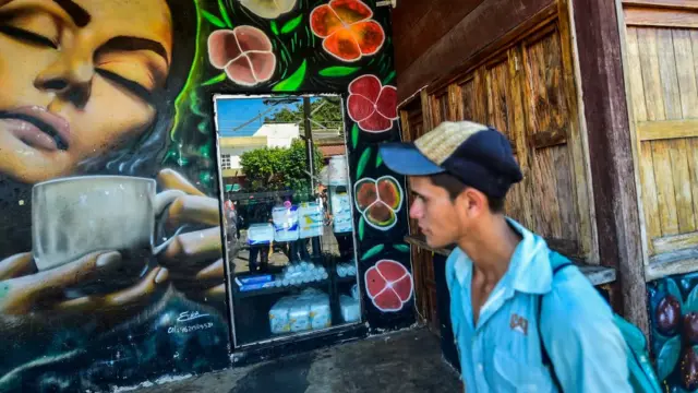 Mural sobre café en Tapachula