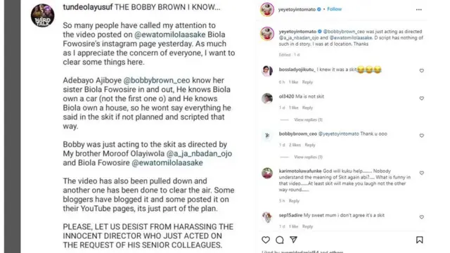 Biola Fowosere ati Bayo Ajiboye