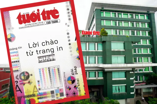 Trang bìa tờ Tuổi Trẻ cuối cùng ra ngày 30/6/2026